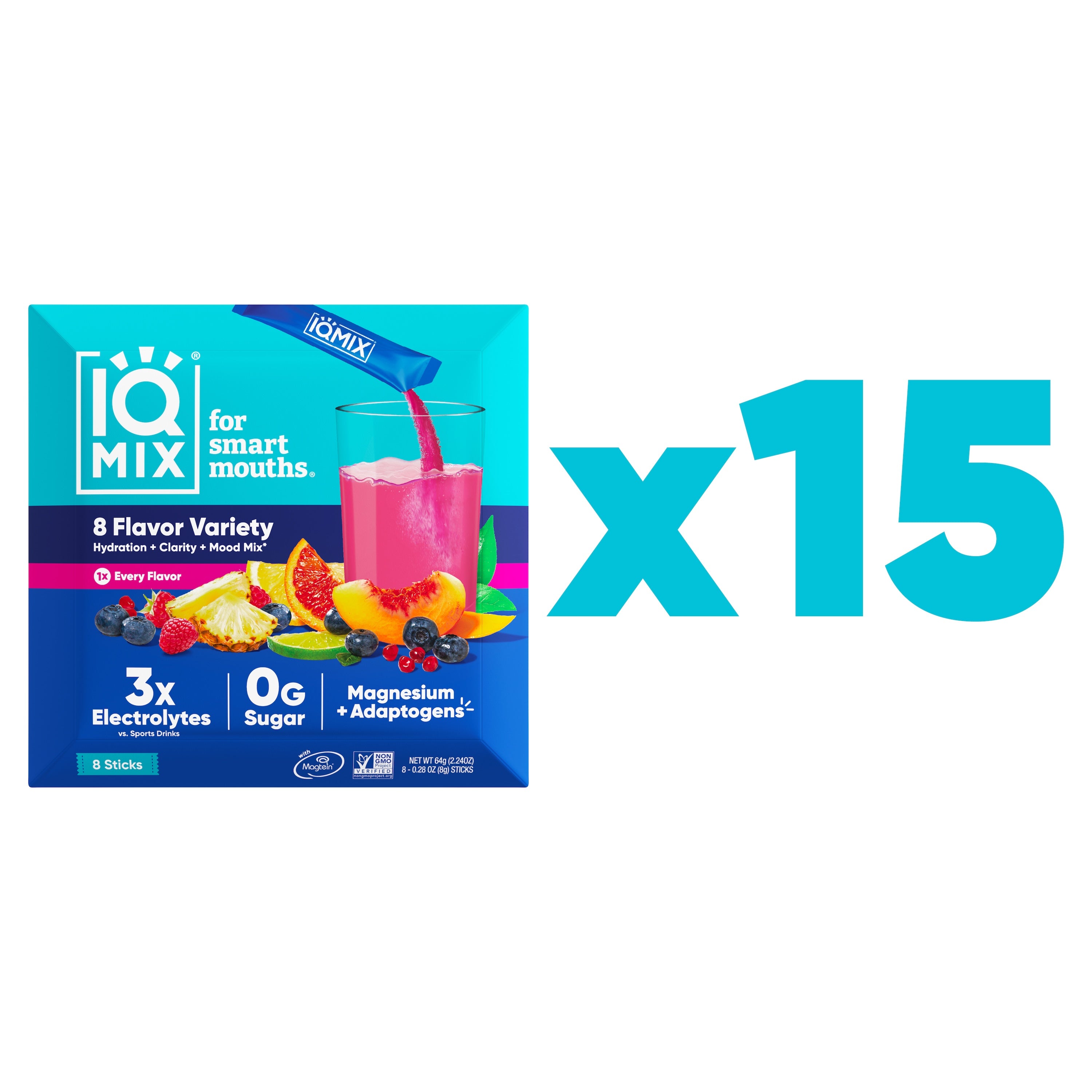 IQMIX 8 Flavor Variety Case (120 Sticks)