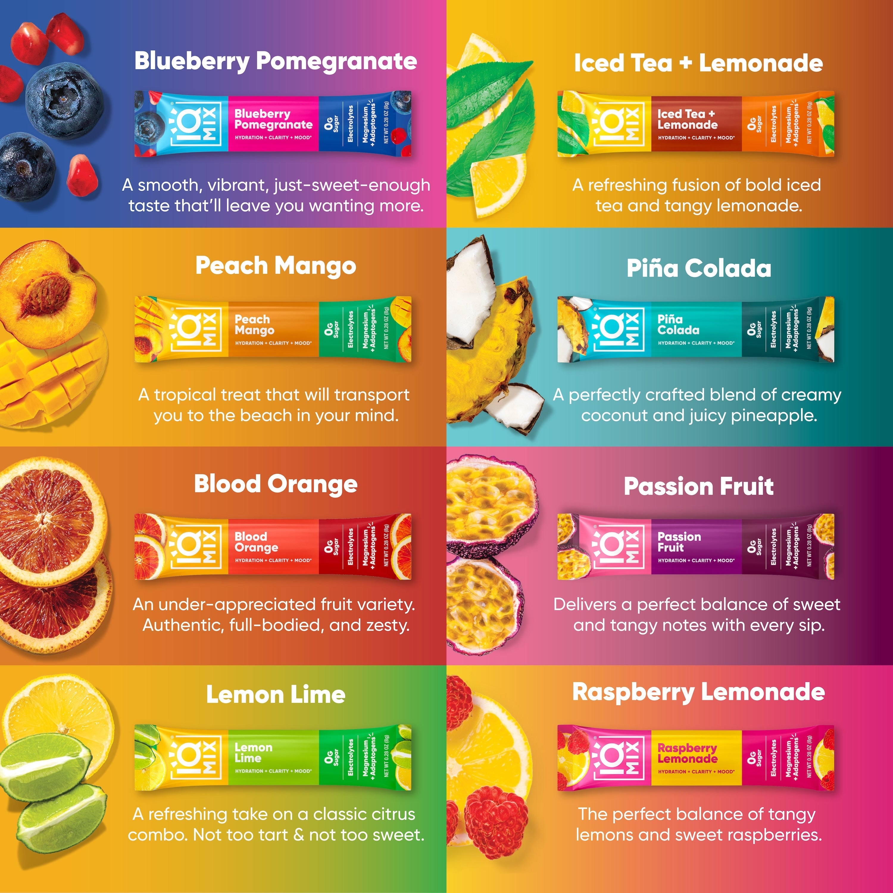 IQMIX 8 Flavor Variety Case (120 Sticks)