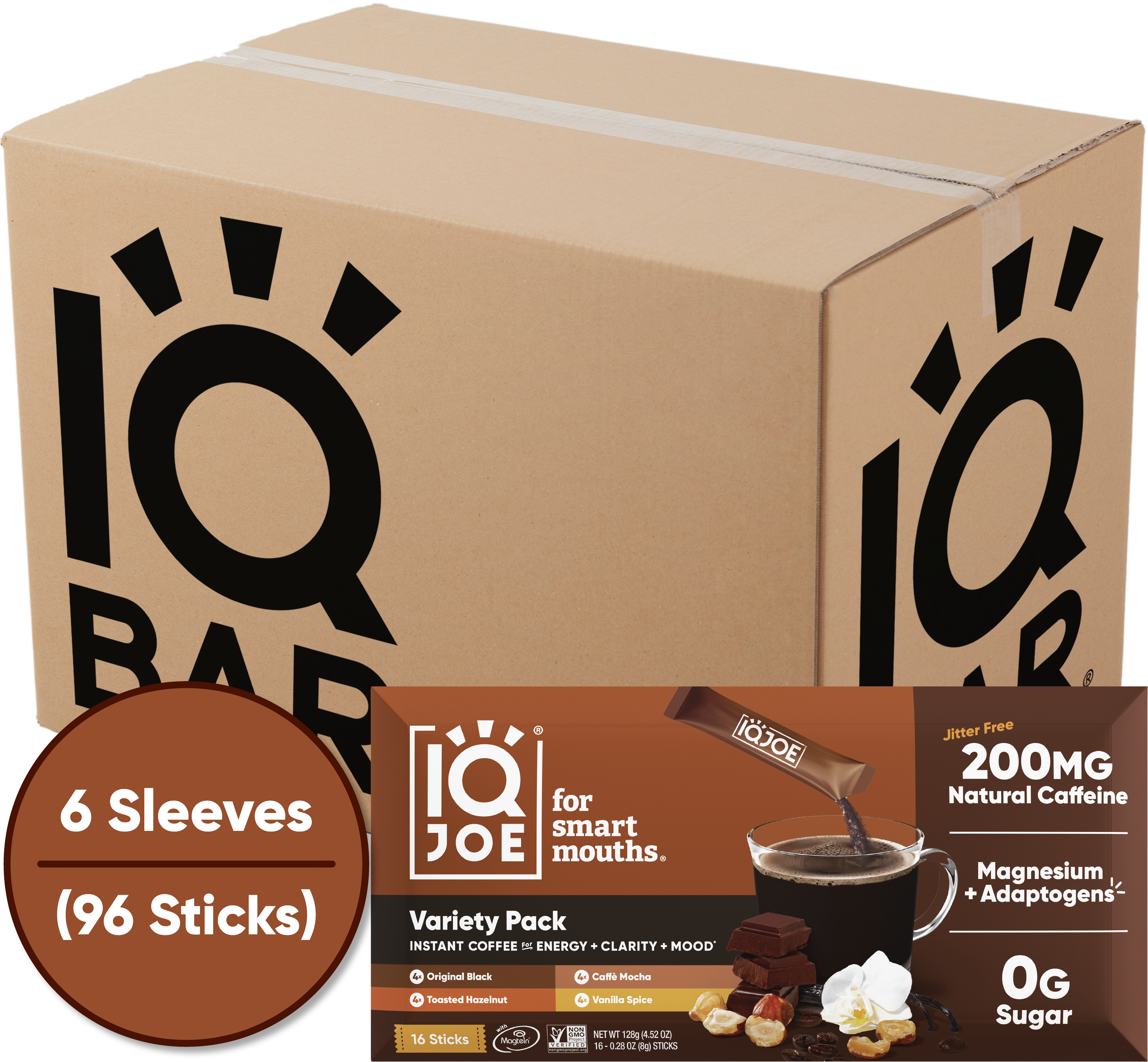 IQJOE Variety Pack Case (96 Sticks)