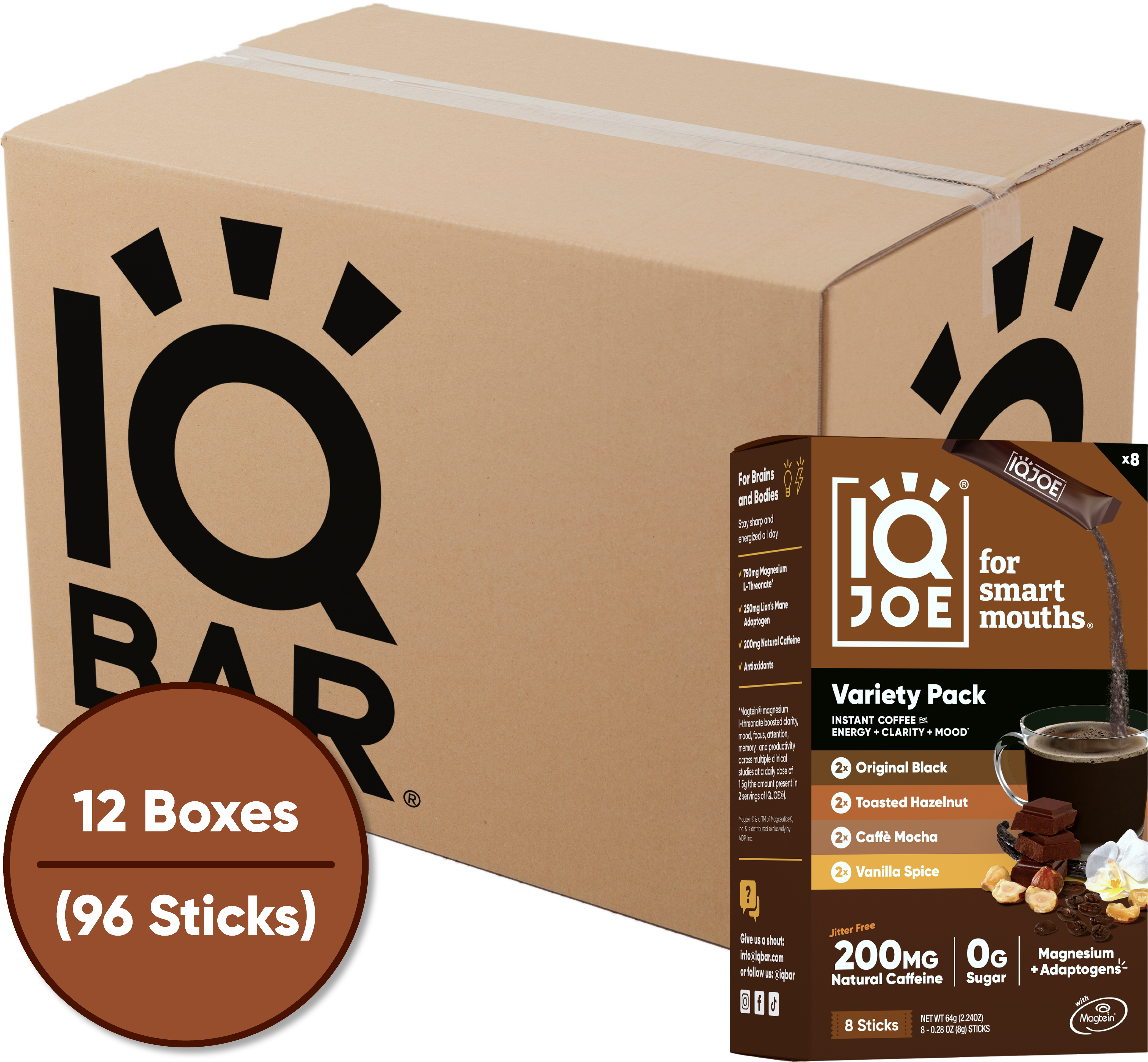 IQJOE 8 Stick Sampler Case (96 Sticks)