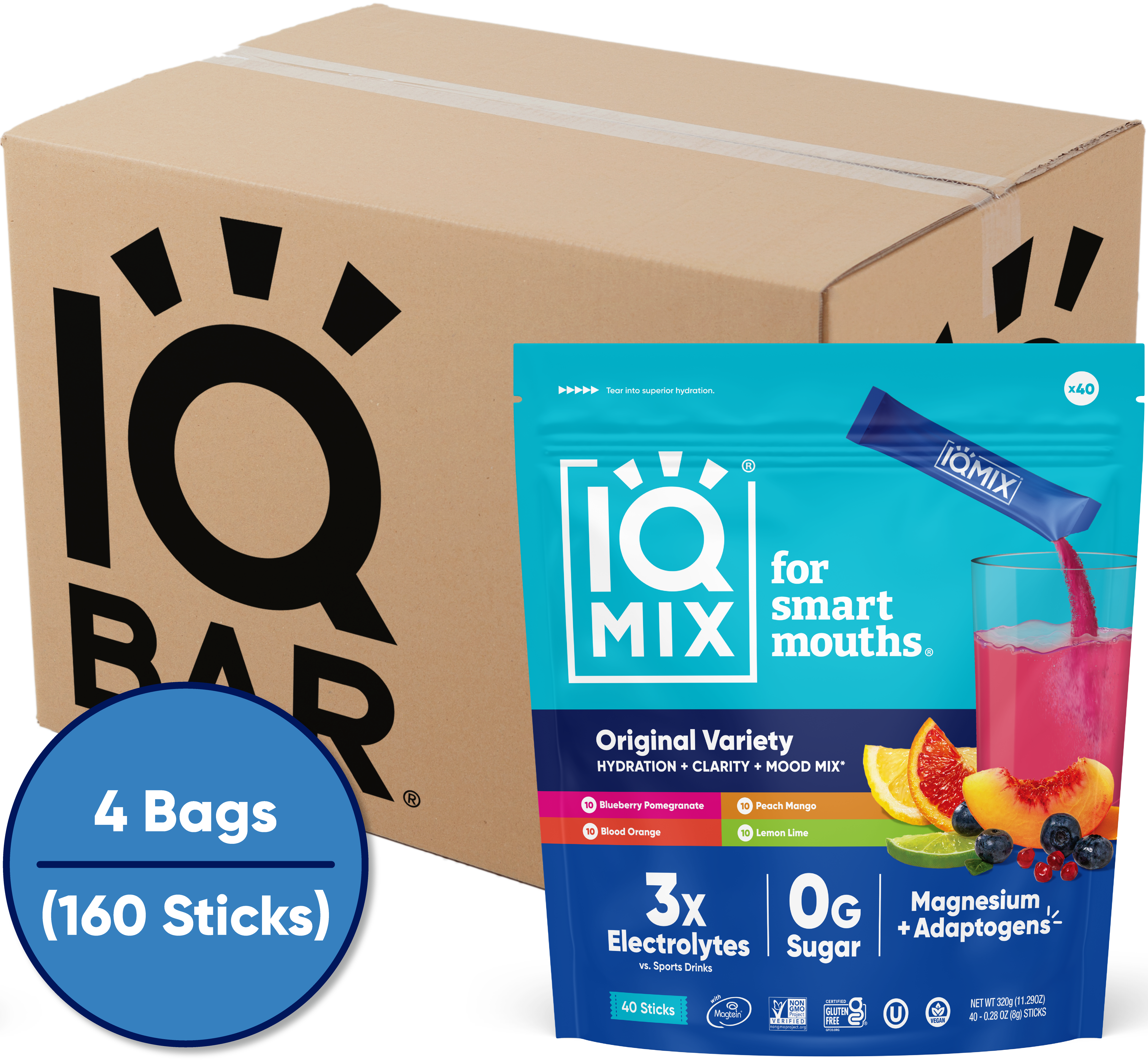 IQMIX Original Variety Case (160 Sticks)