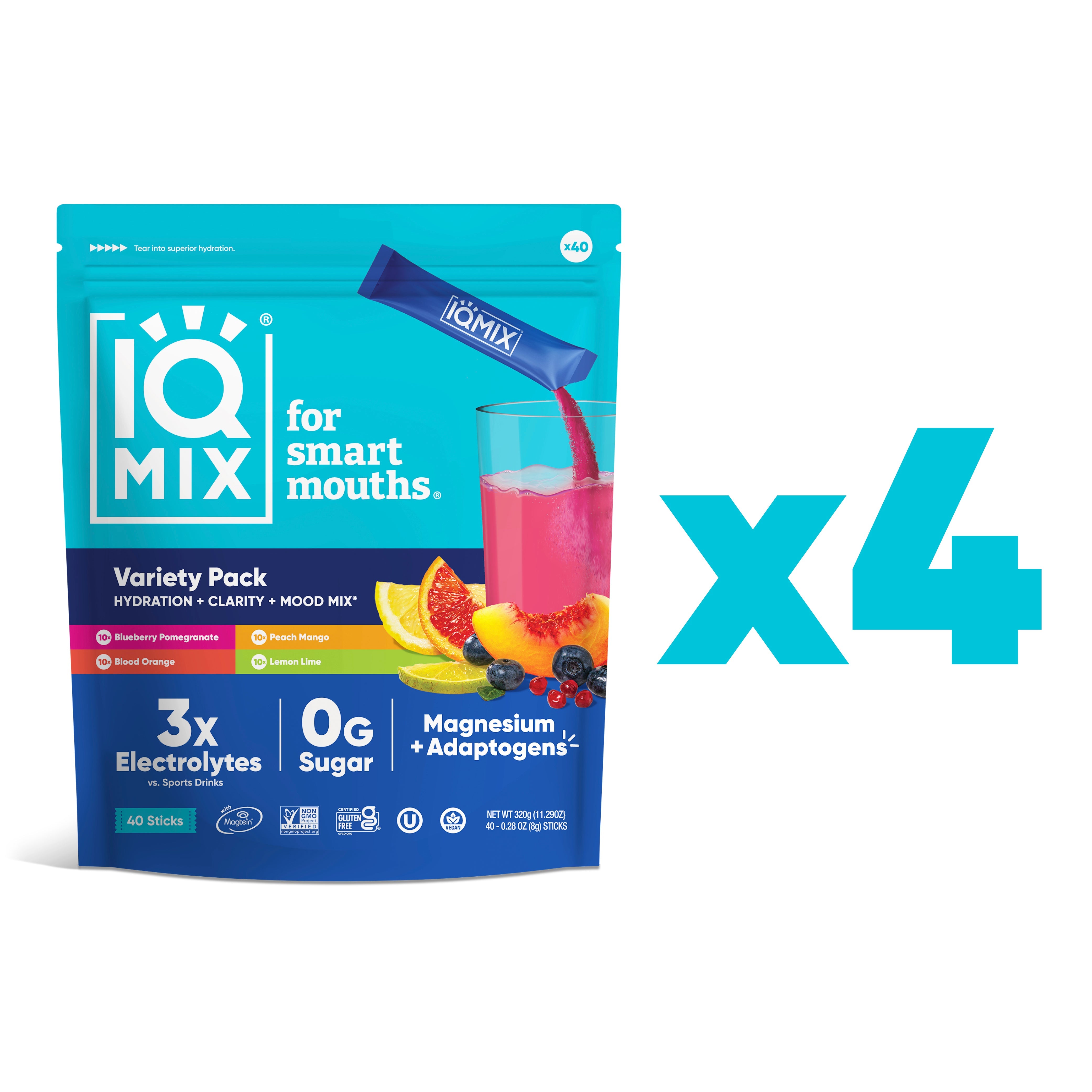 IQMIX Variety Pack Case (160 Sticks)